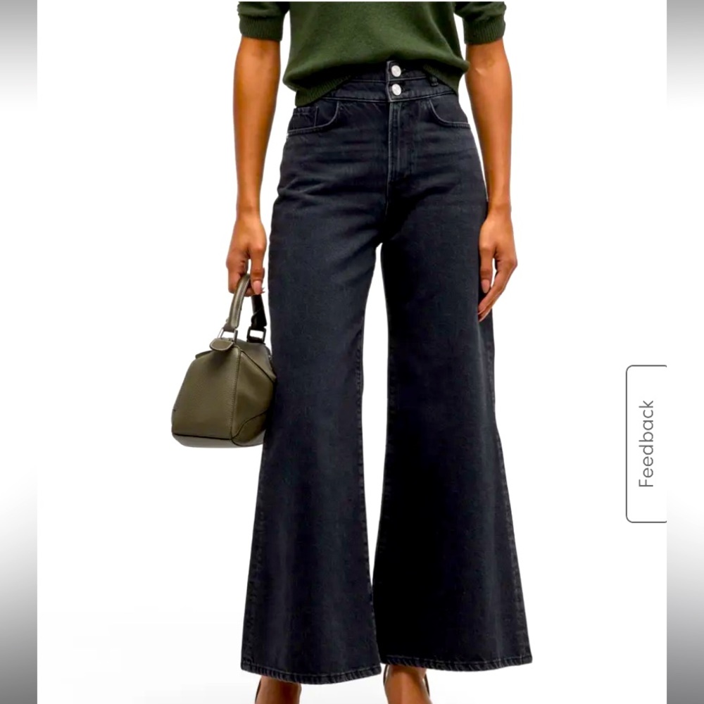 BNWOT Frame Le Palazzo Crop Jeans